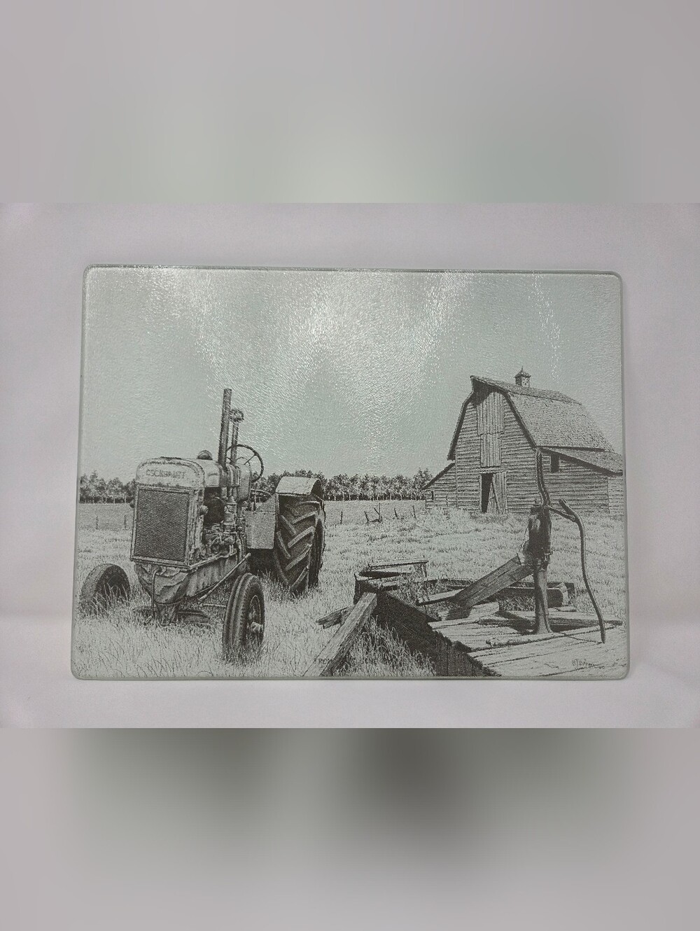 Bernie Brown Glass Cutting Board